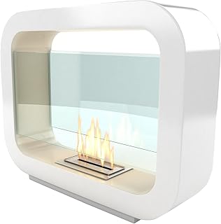 Imagin Globus Black Free Standing Bioethanol Fireplace 79cm X