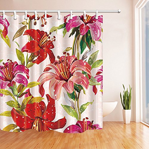 Chuami Polyester Fabric 70 X 82 Inches Shower Curtain Waterproof