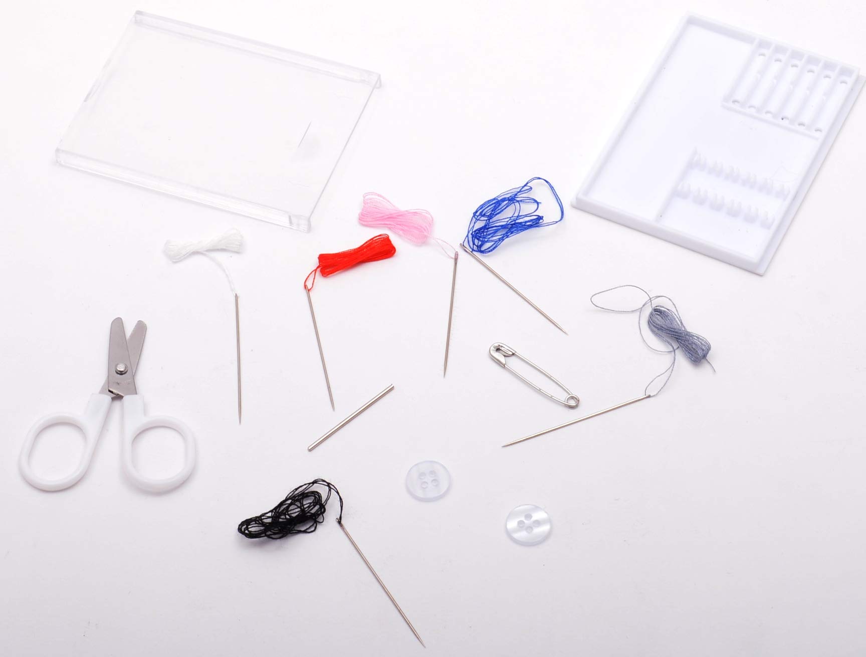 Trimz Travel Sewing Kit, 100% Cotton, White, 8 x 6 x 1 cm