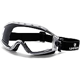 UKNOW Safety Goggles Over Glasses - Anti-Fog Clear Lens - ANSI Z87.1 Certified Eye Protection for Lab Work, Industrial Use