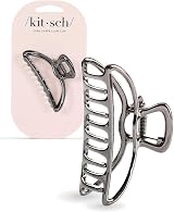 Kitsch Metal Hair Clip for Women Hematite Large Claw Clip Durable Style