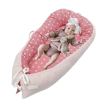 boppy lounger pink hearts