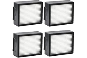 SONIICMOMO Filters Replacement Parts Compatible with iRobot Roomba E I & J Series i7 i7+/plus i3 i3+ i4 i6 i6+ i8 i8+ E5 E6 E7 Vacuum Cleaner, 4 Pack High-efficiency Filter
