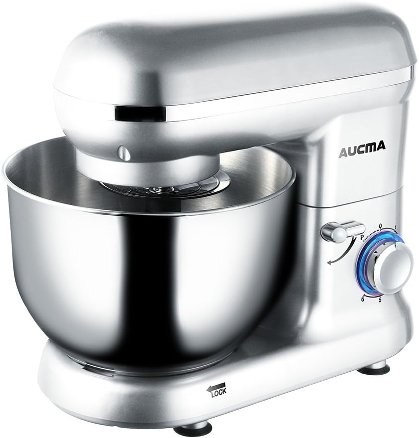 Aucma stm3 Stainless Steel Mixing Bowl, Electric Mixer With