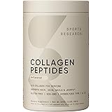 Sports Research Collagen Peptides for Women & Men - Hydrolyzed Type 1 & 3 Collagen Powder Protein Supplement for Healthy Skin