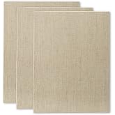 Senso Clear Primed Linen Panels - 8x10-3 Pack of Panels for Painting Oils, Acrylics, Pastels and More
