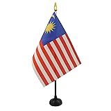 AZ FLAG - Malaysia Table Flag 4'' x 6'' - Malaysian