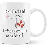 FHUGX Funny Occupational Therapist Mug,Occupational Therapy Ot White Ceramic Coffee Mug 11oz,Oh Tea Mug,Ot Occupational Therapist Gifts,Pediatric Ot Graduation Gift