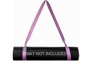 A AZURELIFE Premium Yoga Mat Sling, Adjustable Yoga Mat Straps for Carrying, Easy-Cinch Yoga Mat Holder Strap