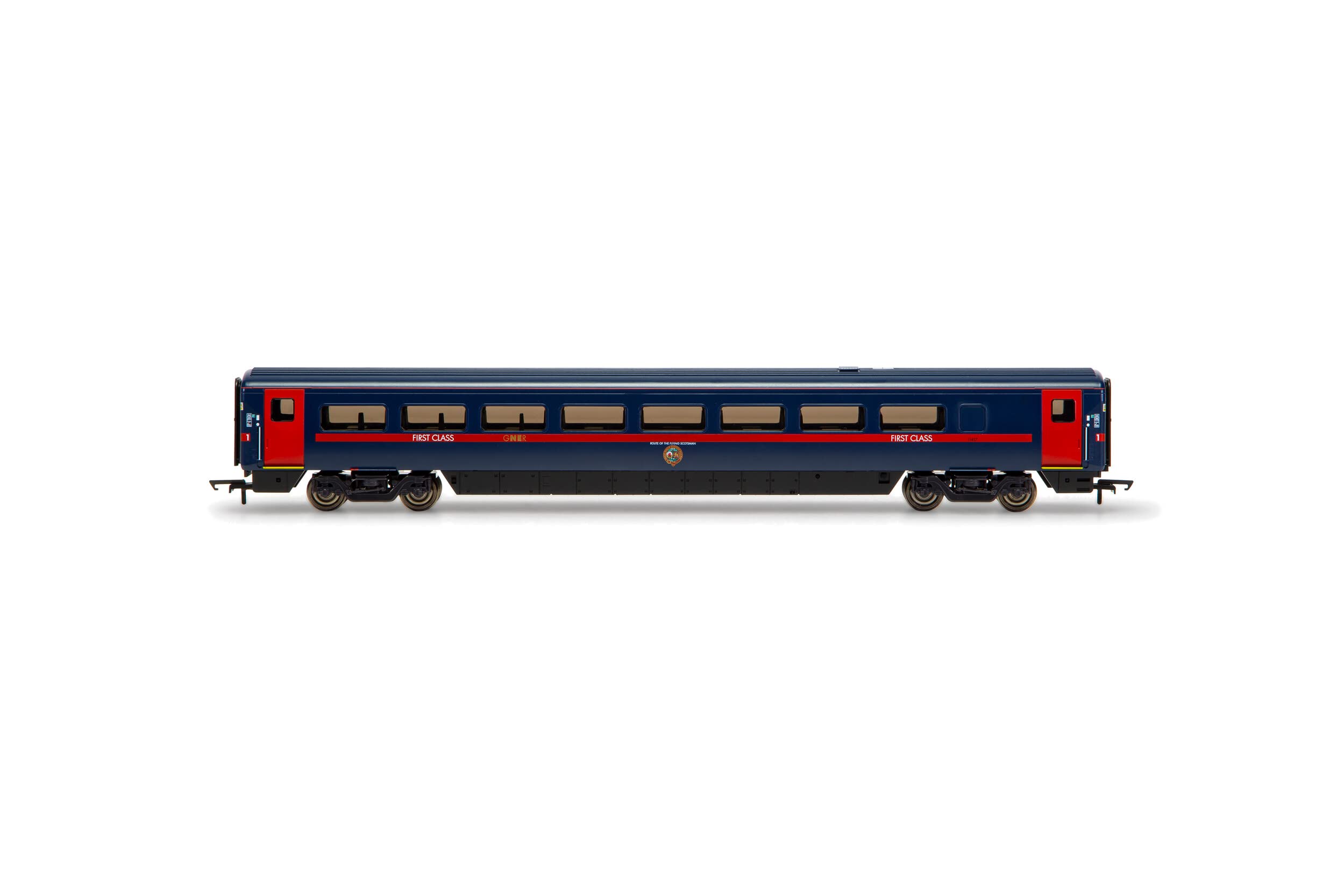 Hornby Coach Car - R40165 GNER, Mk4 Open First, Coach M, 11417 - Era 9 Train Toy, 00 Gauge Carriage for Train Set, Rolling Stock Models for Adults - 1:76 Scale Model Gift