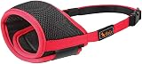 HEELE Dog Muzzle Breathable Mesh Nylon Adjustable Loop Black-Red M view 6