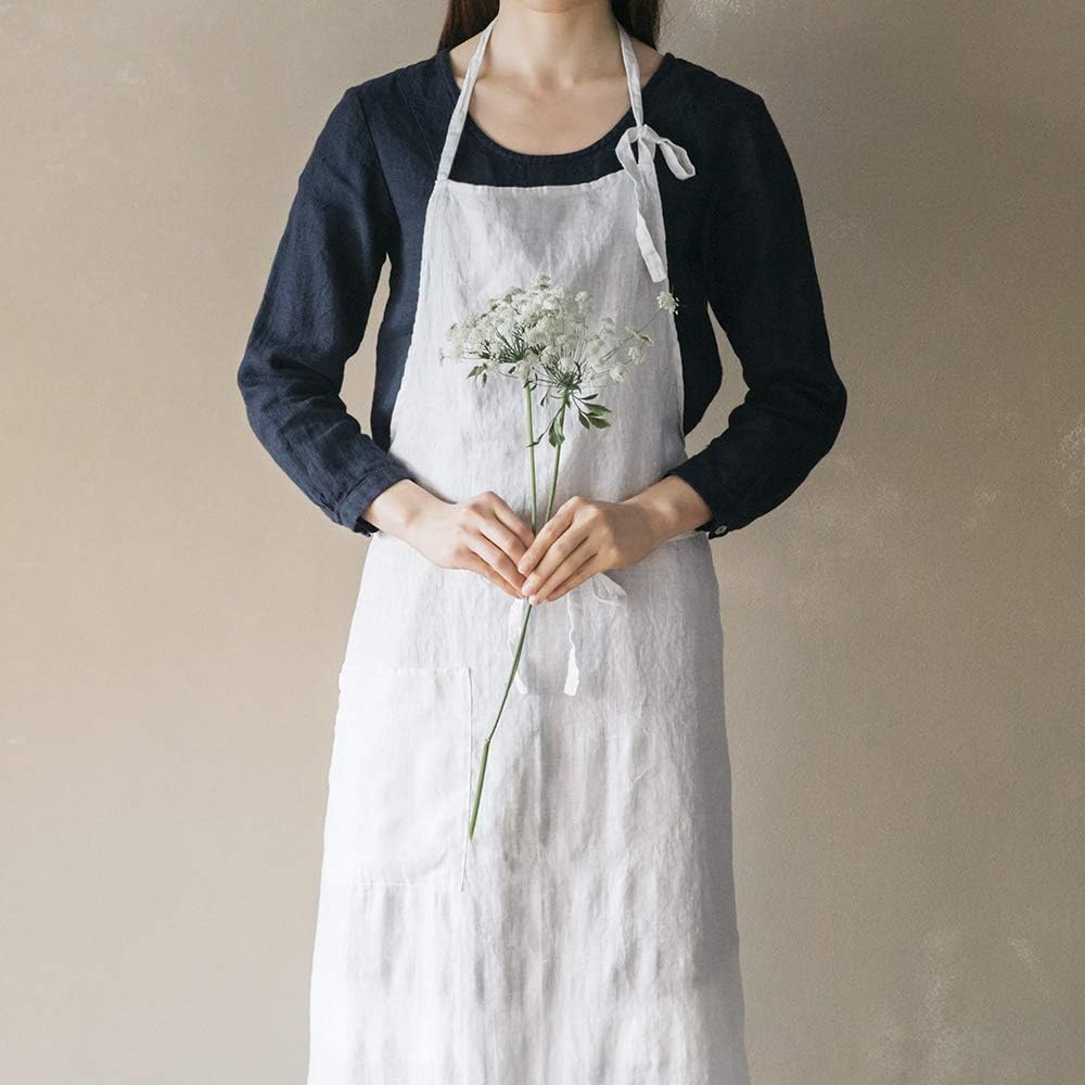Lino e Linaリーノ・エ・リーナフルエプロン マノン ブラン