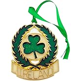 Ireland Ornament Irish Shamrock Wreath Christmas Decoration