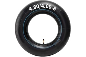 YeYouC Heavy Duty 4.80-8/4.00-8 Inch Replacement Tire Inner Tube, 4.80/4.00-8 Innertube with TR87 Angled Valve for Wheelbarrows, Mowers, wagons and More for 4.80-8 4.00-8 480/400-8 Tires Pack of 1