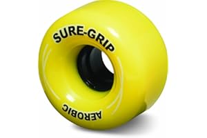 Sure-Grip Aerobic Outdoor Wheels - Made from Shock Absorbing Urethane - Durometer of 85A and Diameter of 62mm - Provide Durable & Smooth Ride - Comes in Diverse Color Options - Set of 8 Wheels