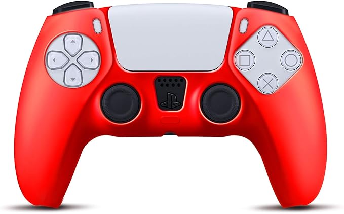 Amazon Co Jp Ps5 国内正規品 Dualsense ワイヤレス コントローラー グリップ 滑り止めカバー 衝撃と傷からコントローラを保護 プレイステーション5 高品質保護 レッド ゲーム