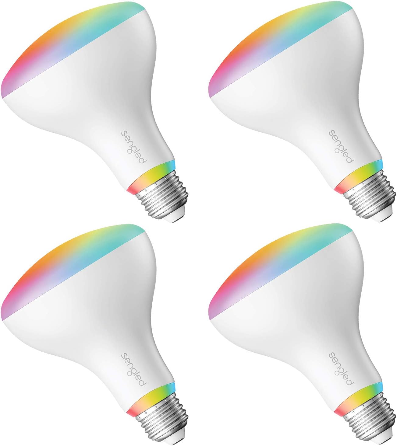 Sengled Smart Led Light Bulb, Alexa Light Smart Flood Light Bulbs, Zigbee Smart Hub Required, Color Changing Light Bulb BR30, Smart Bulbs That Work with Alexa & Google Home, 75W Equivalent, 4 Pack