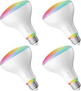 Sengled Smart Led Light Bulb, Alexa Light Smart Flood Light Bulbs, Zigbee Smart Hub Required, Color Changing Light Bulb BR30, Smart Bulbs That Work with Alexa & Google Home, 75W Equivalent, 4 Pack