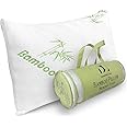 Memory Foam Bamboo Pillows King 20" x 36" [Adjustable] for Sleeping - Cool & Breathable Cover with Zipper Rayon Derived from Bamboo Pillowcase - Relieves Neck Pain - Back/Stomach/Side Sleeper