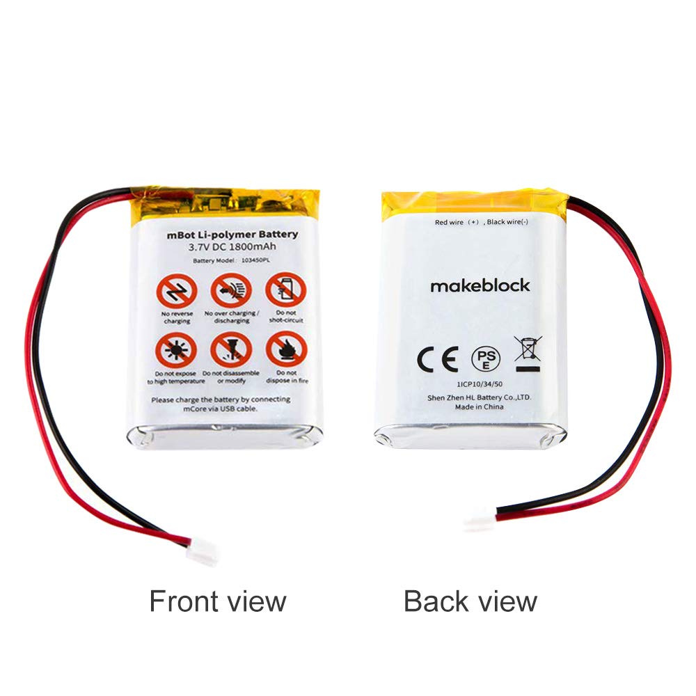 Makeblock 3.7V Rechargeable Li-Polymer Battery for mBot Robot Kit