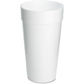 Dart 20J16 3.7" Top &amp; 2.4" Bottom Diameter, 6.1" Height, Big Drink Foam Cup, 20 oz, (1 Pack of 25)