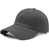 Waldeal Oversized Baseball Hats for Men Big Heads, Adjustable Cotton Large XL Plain Baseball Cap