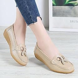 Women's Genuine Leather Platform Loafers Classic