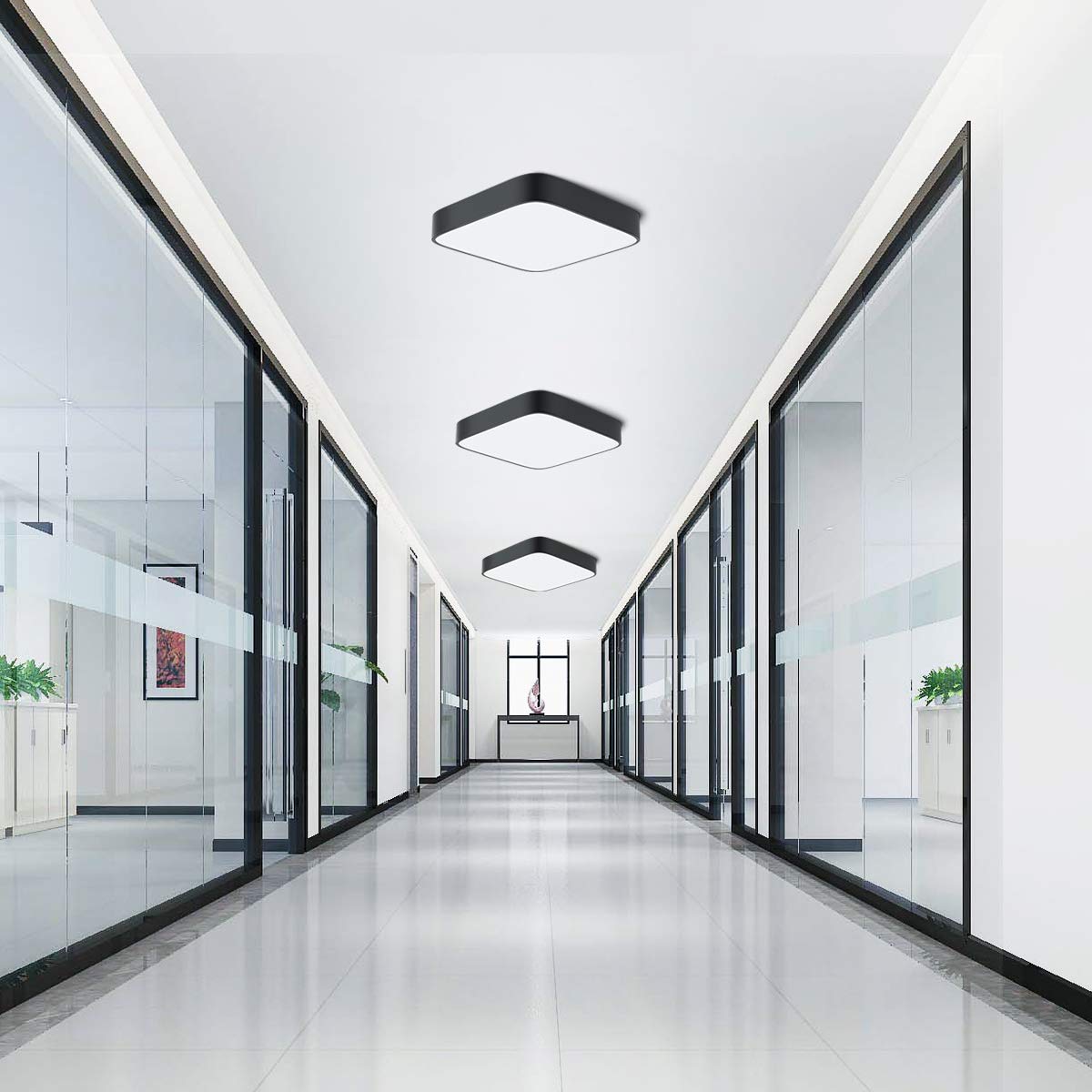 Deckenleuchte LED Deckenlampe Wohnzimmer bedee LED Deckenleuchte bad 4000K 24W LED Lampe Leuchte Quadratische Dünne für Badezimmer Küche Schlafzimmer Bad Wohnzimmer Esszimmer Balkon Flur