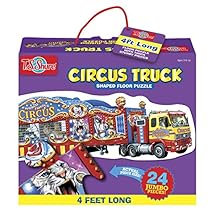 T.S. Shure Circus Truck Shaped Jumbo Floor Puzzle