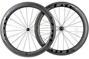 ELITEWHEELS Road Bike Carbon Wheels 700c Clincher 30/38/50/55/60/82mm Carbon Wheelset Tubeless Ready Cycling Wheel U Shape
