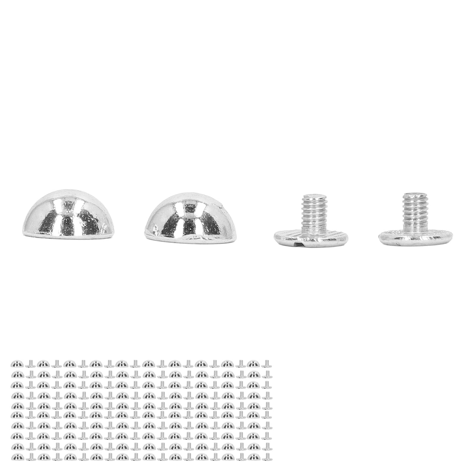Mushroom Rivets, 8mm Screw Back Dome Rivets for Handbags Purse Feet Nailhead Studs Leather Crafts Durable Bag Bottom Hardware for DIY Accessories and Bag Repair