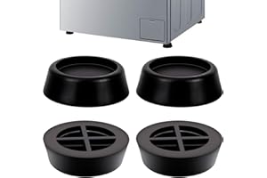 HSZJSTO 4PCS Washing Machine Foot Pads for Anti-Vibration and Anti-Walk Pads, Washer and Dryer Anti Slip Vibration Pad Mat for Vibration Reduction & Shock Absorber Rubber Noise Cancelling Isolation Feet