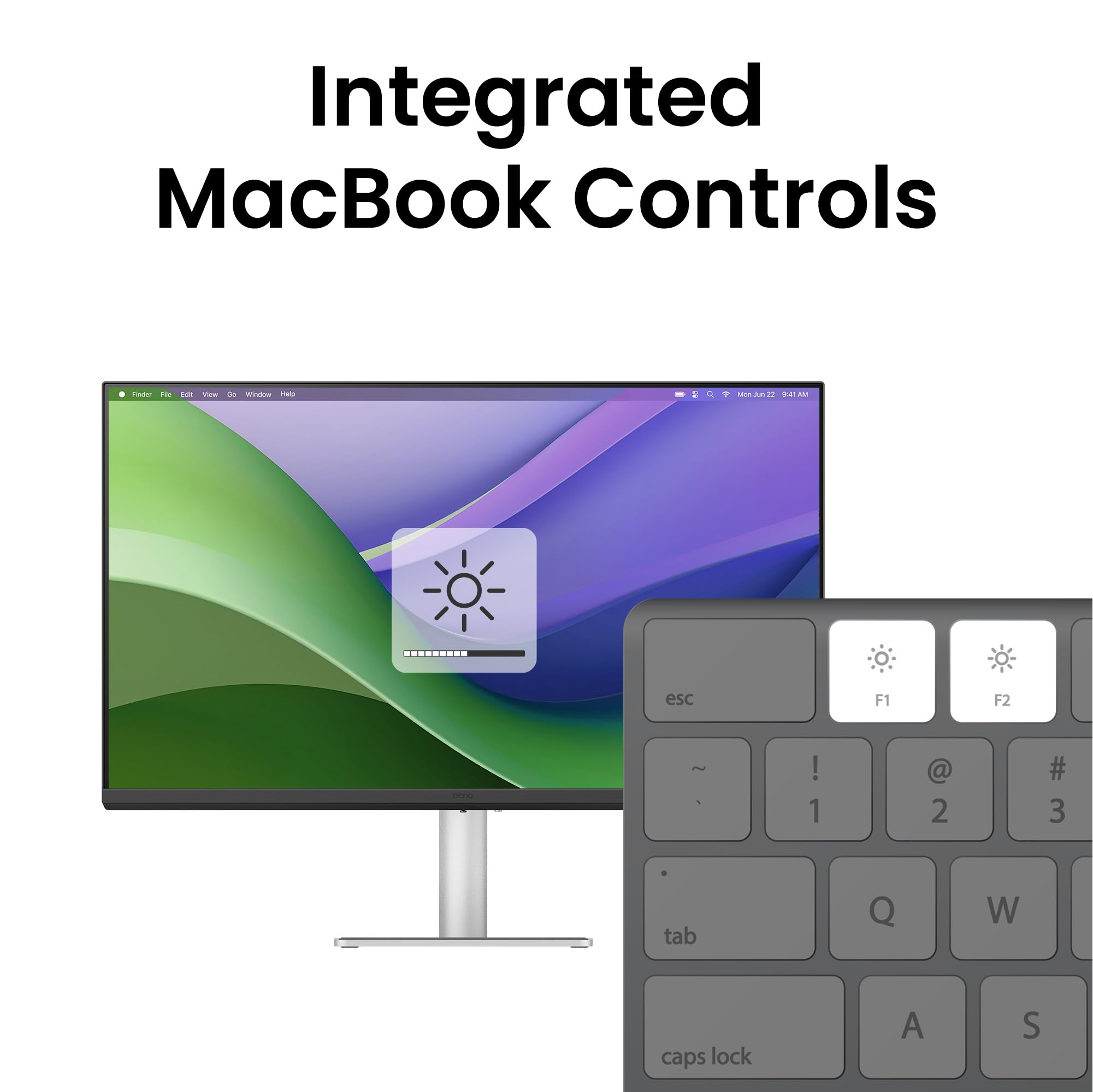 BenQ MA270U 27 Zoll 4K 3840x2160 Monitor für MacBook Pro/Air, Dual USB-C, 90W-Stromversorgung, Mac Color Match, USB-Hub, Helligkeits- und Lautstärkeregelung auf Mac, Verstellbarer Fuß, P3-Farbraum 4
