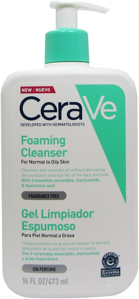 cerave foaming cleanser gel limpiador espumoso