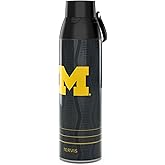 Tervis Venture Water Bottle Michigan Wolverines - Full Speed Made in USA Double Walled Insulated Tumbler Travel Cup Keeps Drinks Cold & Hot, 26oz, Stainless Steel