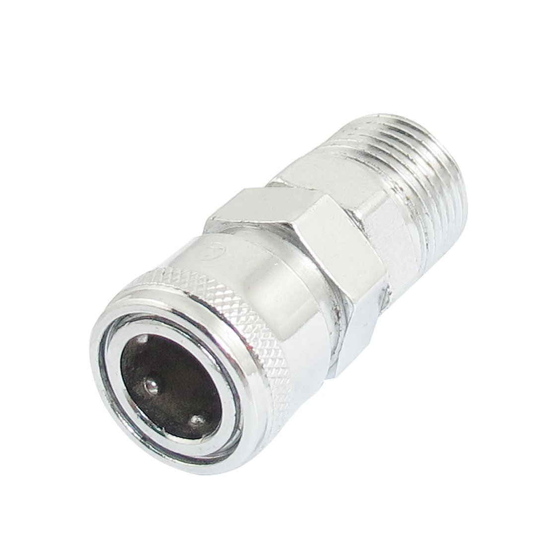uxcell 1/2 inchesPT Pneumatic Pipe Fitting 20mm Male Thread Air Quick