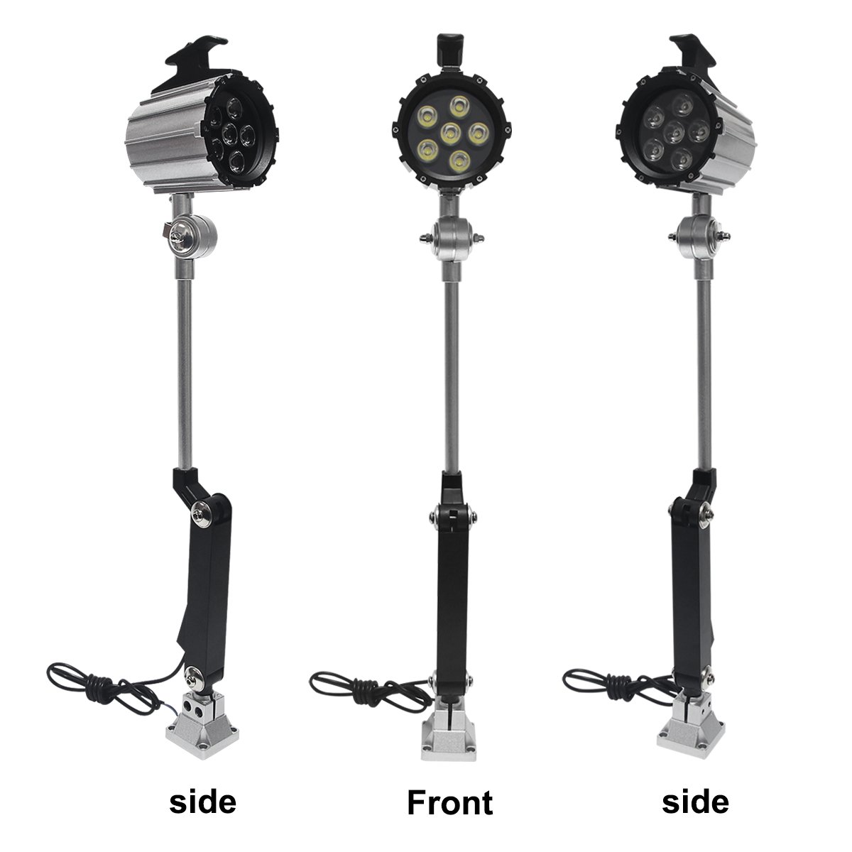 Wisamic Adjustable Aluminum Alloy 12W 110V220V LED Work Light for Lathe, CNC eBay