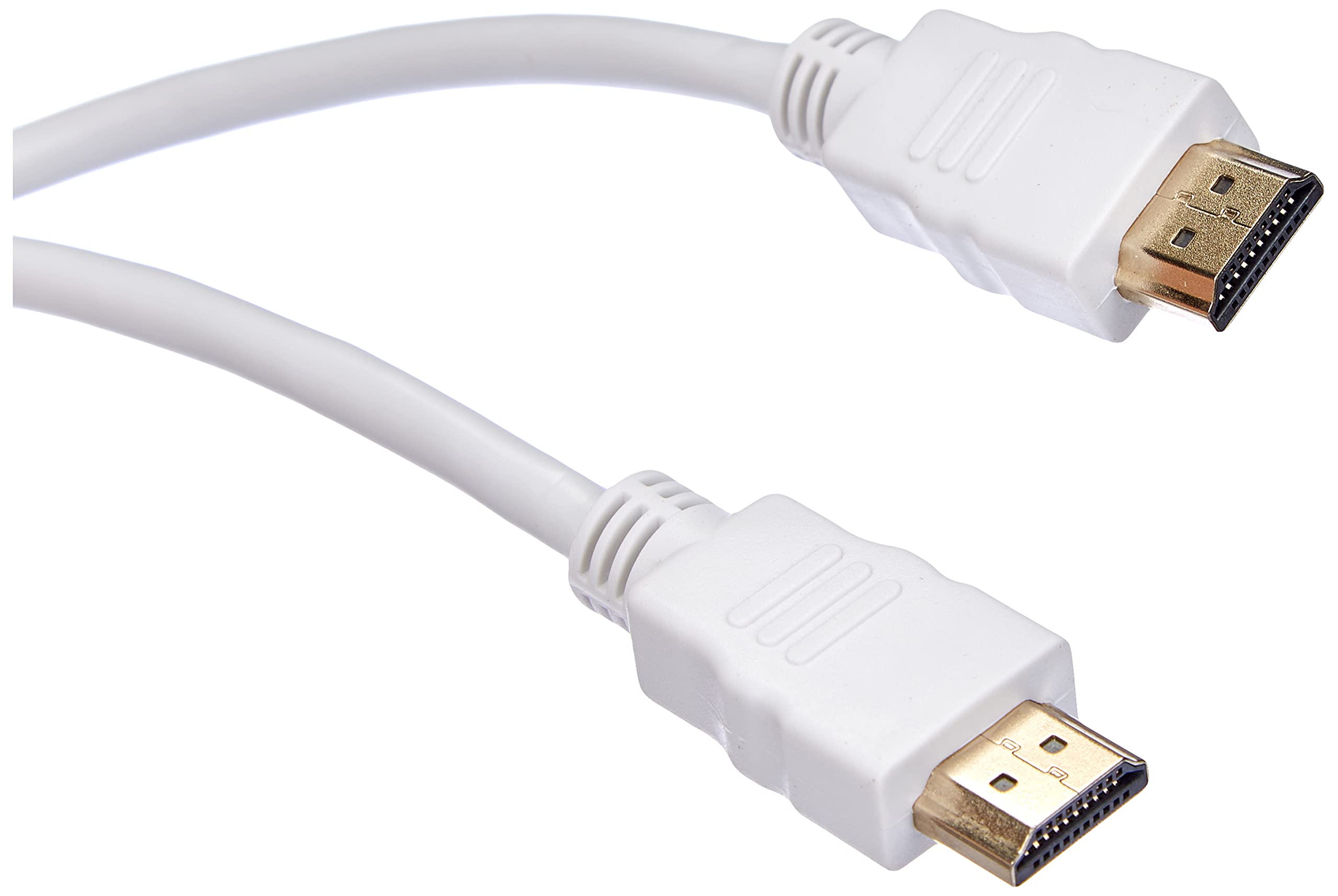 PremiumCord 4K High Speed HDMI + Ethernet Cable 1.5 m, Compatible with Video 4K 2160p, Full HD 1080p, Deep Colour, 3D, ARC, HDR, 3x Shielded, 10.2 Gbps, Gold-Plated Connectors, White