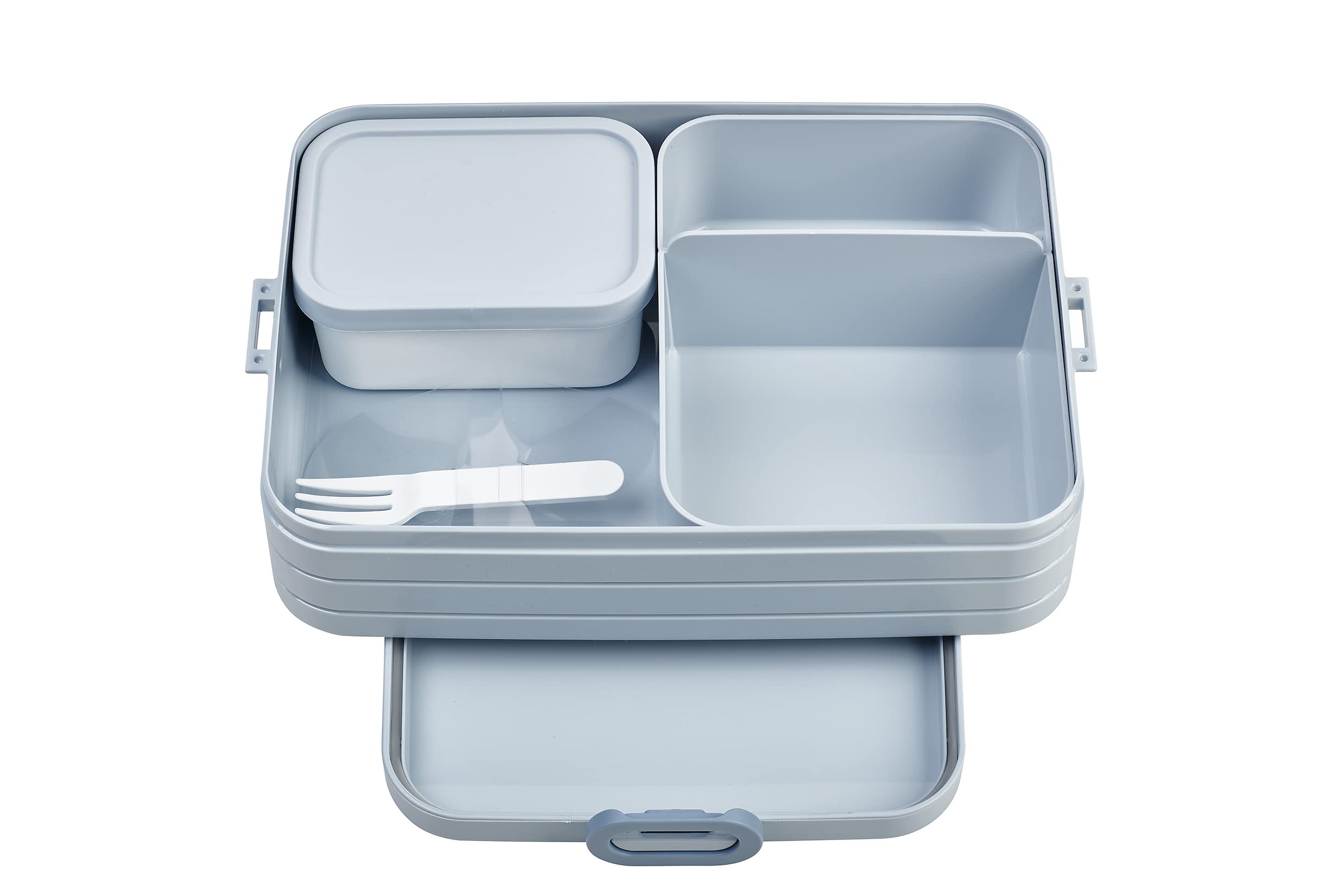 Mepal – Bento Lunchbox Take A Break Large – Lunch Box With Bento Box – Lunch Box For Sandwiches, Small Snacks & Left Overs – Snack & Lunch - 1500 ml - Nordic Blue