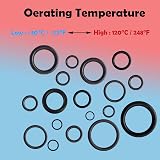 ZDBB 1010 Pcs Rubber O-Ring Kit 22 Sizes NBR Buna-N Automotive Pluing view 6
