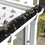 Hedgehog Gutter Brush Guard 100mm Black 4m Leaf Debris Blockage Prevention 24m view 5