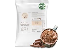 5 SPARROWS BRAND STEVIA DRINK MIXES 5 SPARROWS Sugar-Free Dark Chocolate Flavored Drink Mix- Stevia, Keto Friendly, No Sugar Coffee Creamer, 40 oz (2.5 lb)