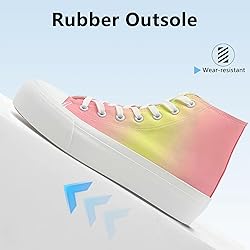 Womens Canvas Platform Classic Sneakers High Top
