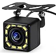 Car Rear View Camera Backup Reverse Camera HD 170° Wide Angle 12 LED Night Vision, for RV Trucks Trailer SUV