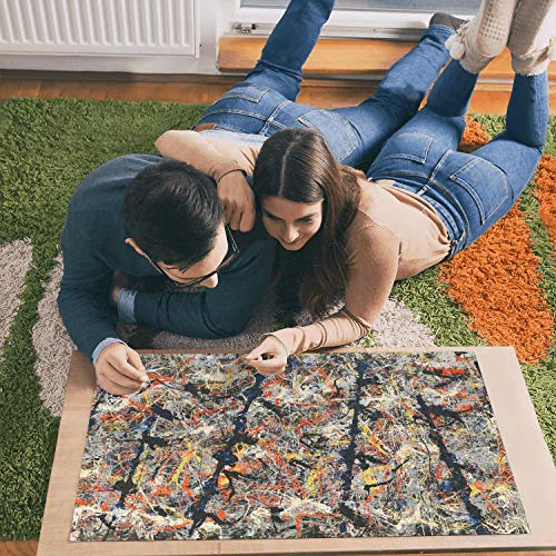 JacksonPollockBluePoles Jigsaw Puzzles 1000 Pieces For Adults, Wooden Educational Family