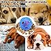NEWBEA Interactive Dog Toys,IQ Treat Boredom & Food Dispensing Ball Toys for Small/Medium/Large Dogs,Puzzle Puppy Pals Tough Durable Chew Ball Nontoxic Rubber and Bouncy Ball Cleans Teeth For Puppy