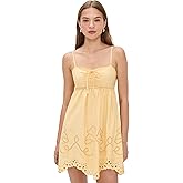 MOON RIVER Women's Yellow Mini Dress