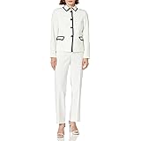 Le Suit Women's Plus Size 2 Button Notch Collar with Crepe