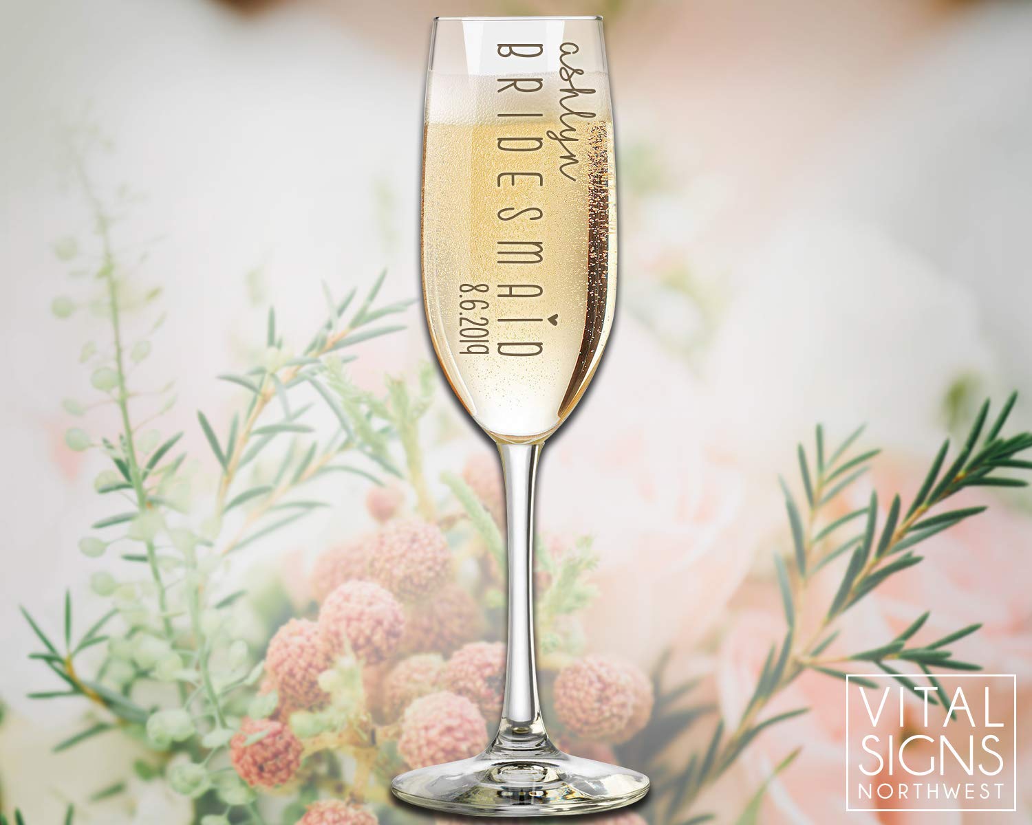 mother of the bride champagne glass