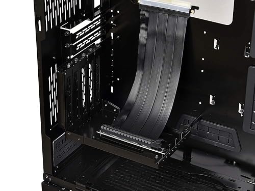 Lian Li O11DMINI Vertical GPU Bracket Kit - PCIE 3.0 Riser Cable For Graphics Card Mounting (Black)